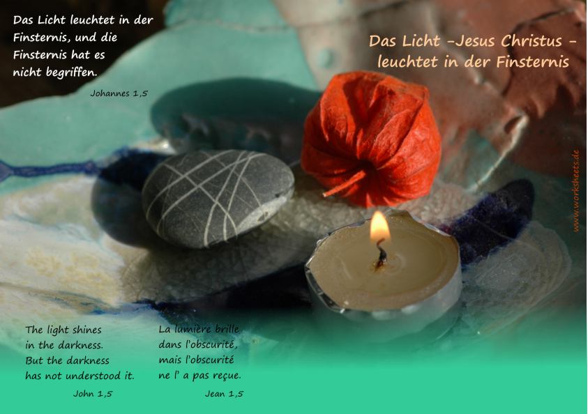 Das Licht leuchtet in der Finsternis-JC