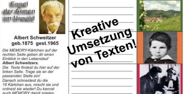 Kreative Umsetzung von Texten.