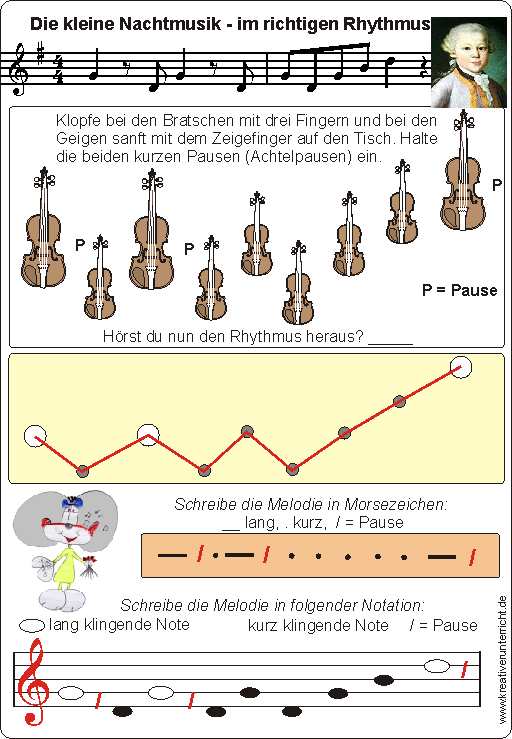 Mozart for Kids Kleine Nachtmusik Rhythmus Rhythm