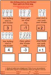 3-1= _ Minus lernen-learn minus-s